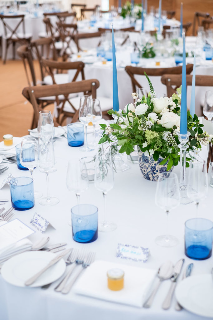 Blue and White Wedding Styling 