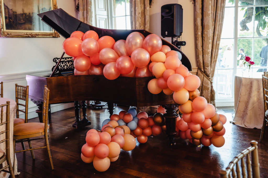 Balloon Piano Installation