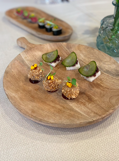 Wedding menu tasting